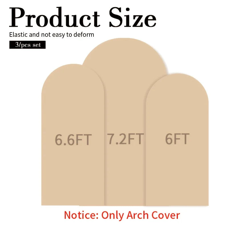 Three Piece Elastic Fabric Backdrop Covers For Birthday And Wedding