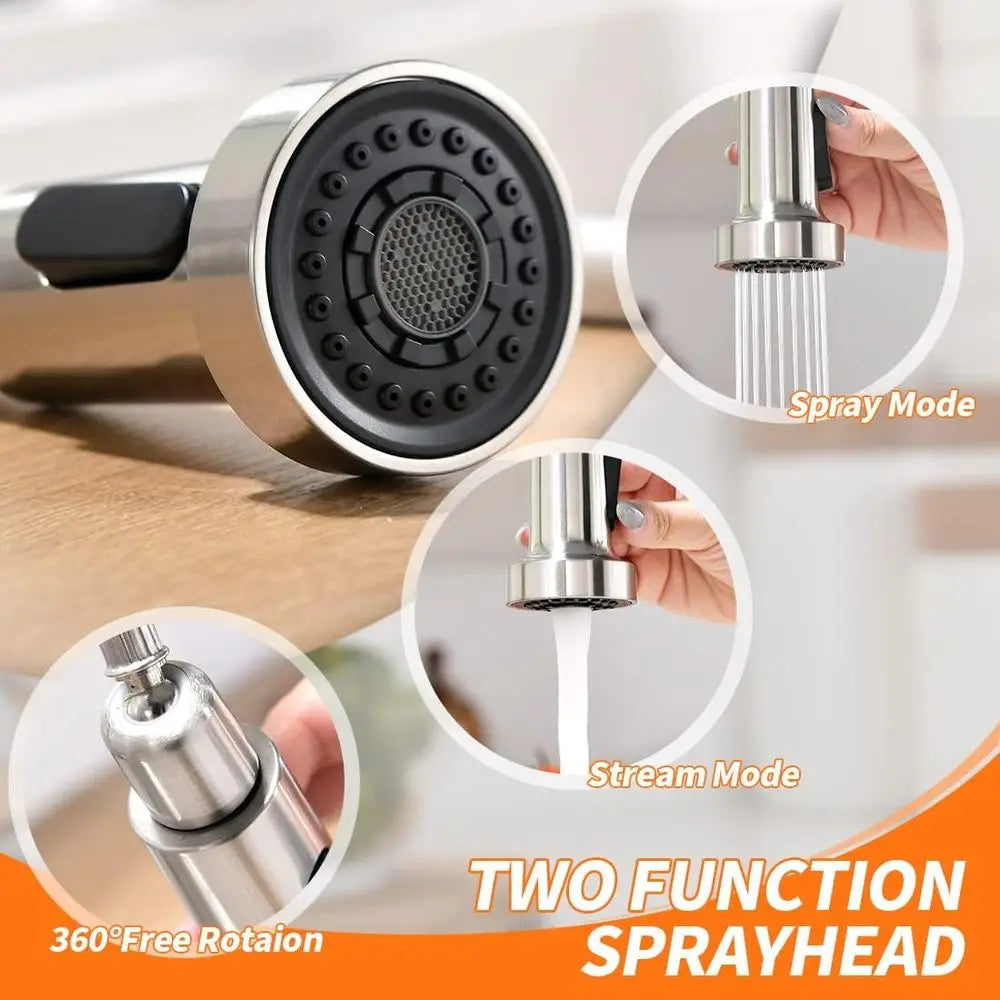 Touchless Kitchen Faucet With LED Light And Motion Sensor