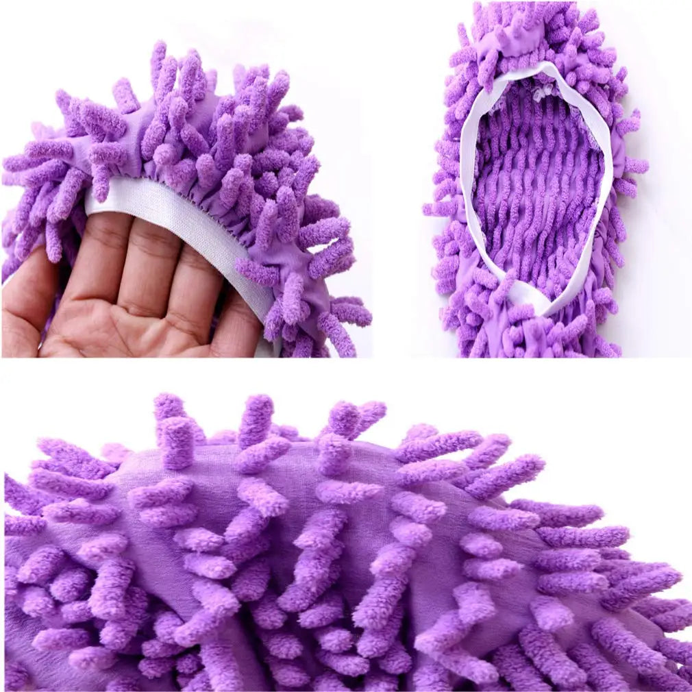 5 Pairs Microfiber Mop Slippers For Reusable Floor Cleaning