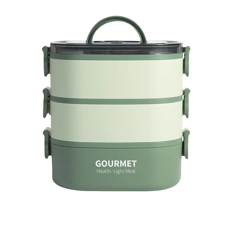 Stackable Bento Box Lunch Container 3 Layer Leakproof Microwave Safe