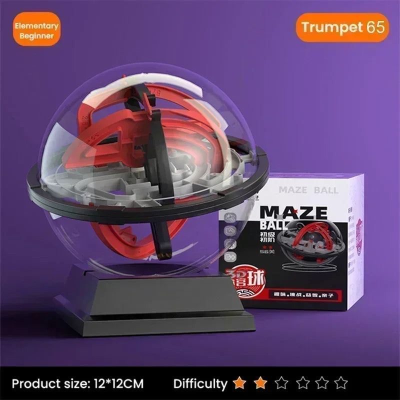 3D Puzzle Ball Maze Toy For Children Labyrinth Challenge Game