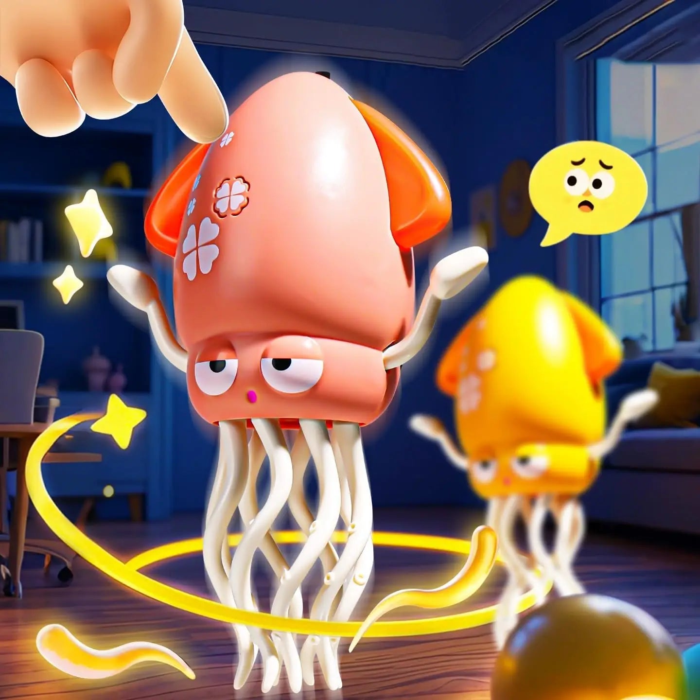 Octopus Electric Induction Toys for Kids Play House Fishing Educational