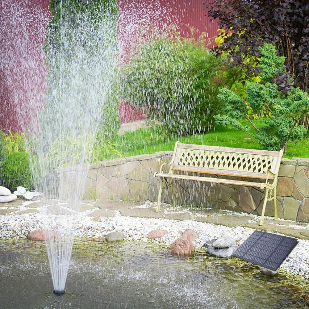 Solar Fountain With 6 Nozzles 1.4W Floating Pond Water Pump