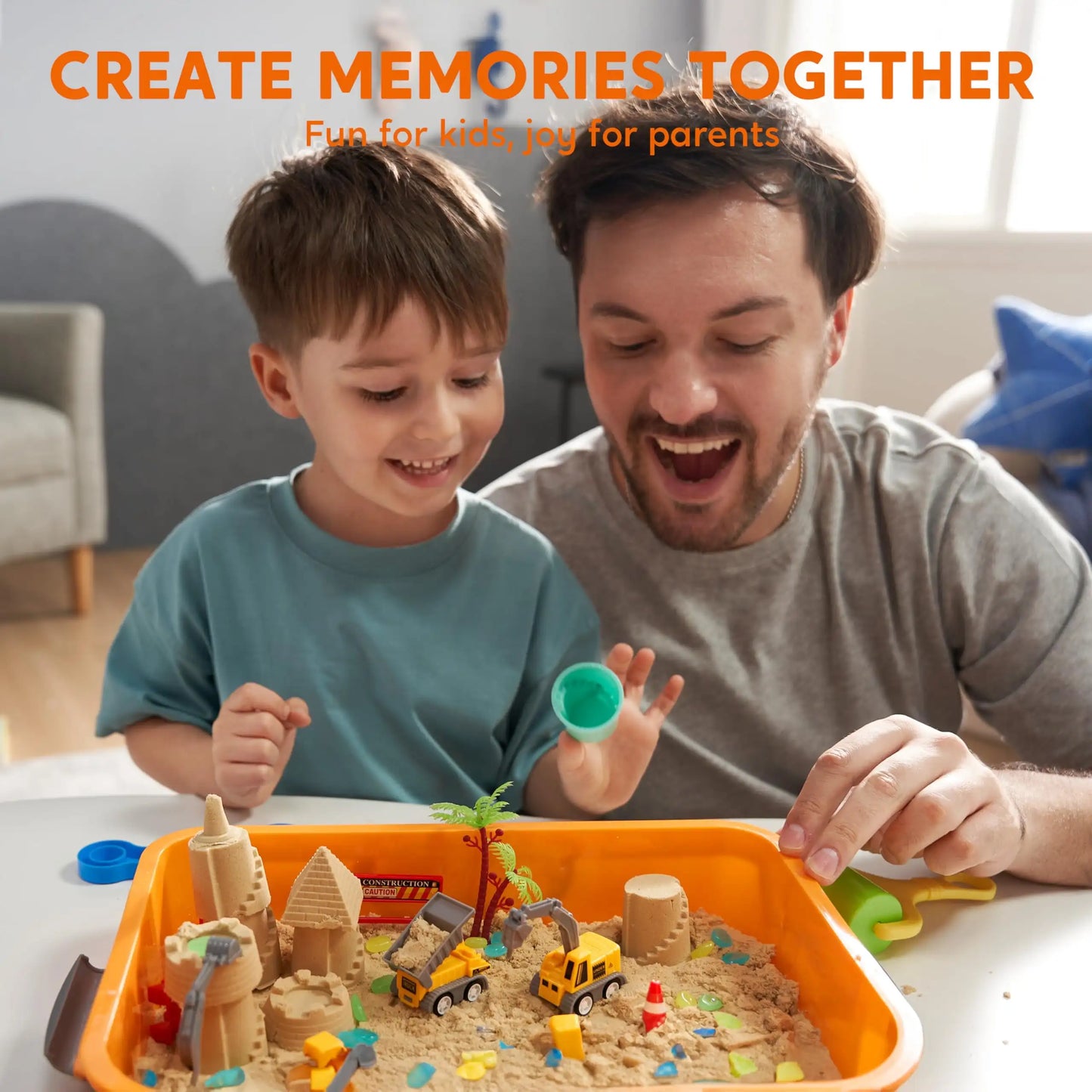 Joyfy Construction Sensory Bin Kit For Kids Three And Up