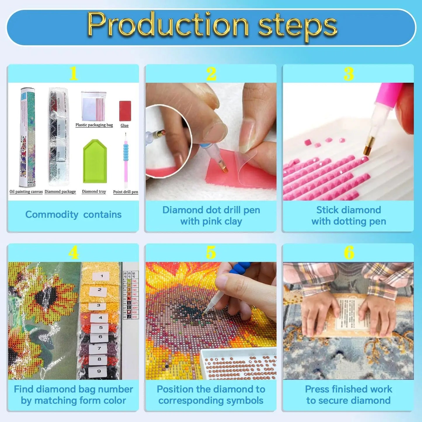 Glowing Forest Diamond Painting Kit for Adults 5D Round Drills