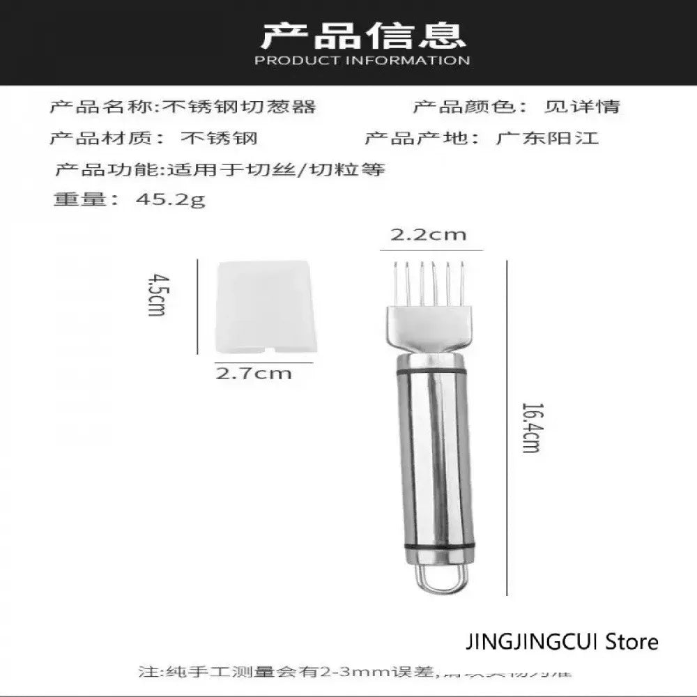 Scallion Cutter and Onion Cutter Stainless Steel Vegetable Slicer