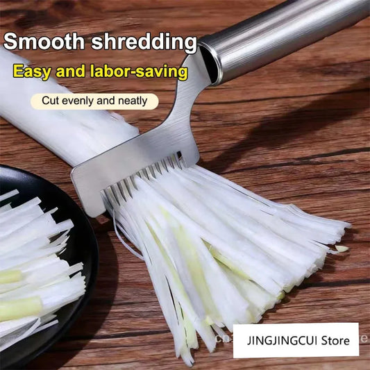 Scallion Cutter and Onion Cutter Stainless Steel Vegetable Slicer