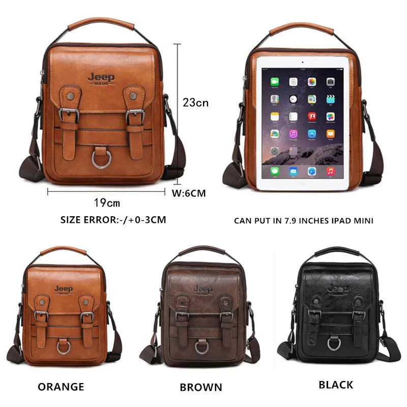 Jeep Buluo Multi Function Business Messenger Bag For Men