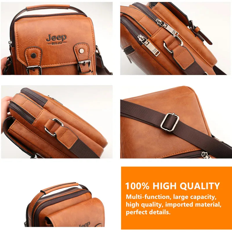 Jeep Buluo Multi Function Business Messenger Bag For Men