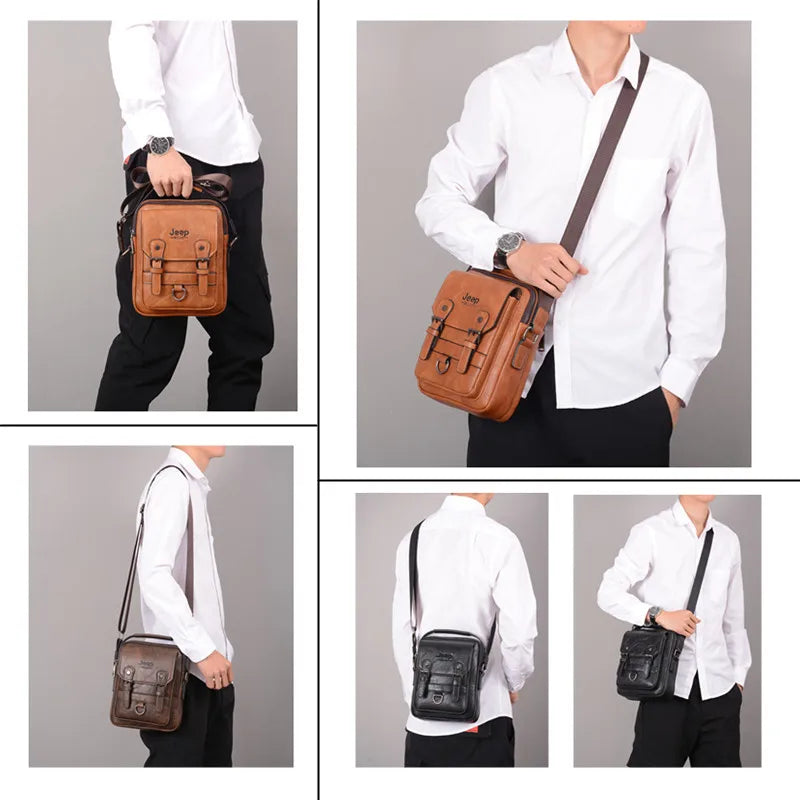 Jeep Buluo Multi Function Business Messenger Bag For Men