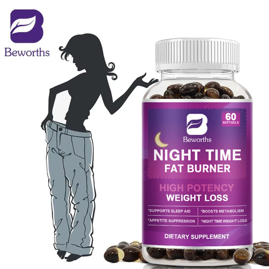 Beworths Night Time Fat Burner Capsules for Weight Loss