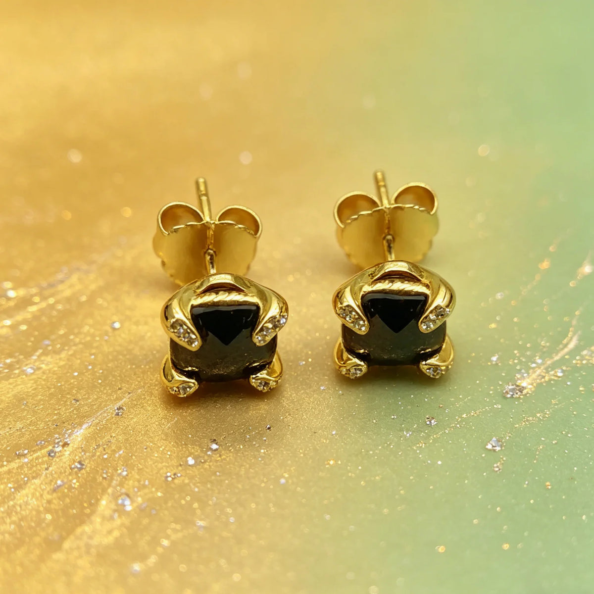 Women Zircon Stud Earrings Fine Geometric Design Elegant Stylish Jewelry