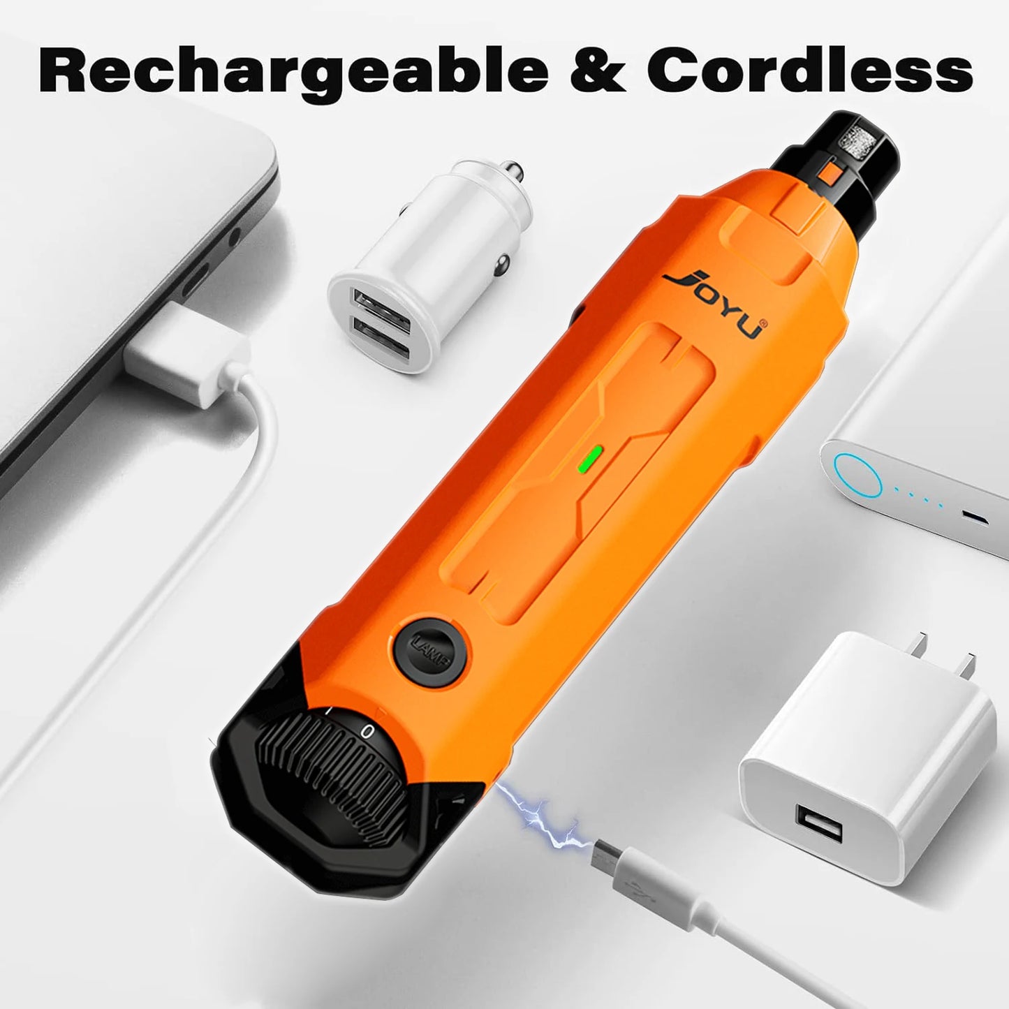 JOYU 6 Speed Dog Nail Grinder Quiet Rechargeable Trimmer