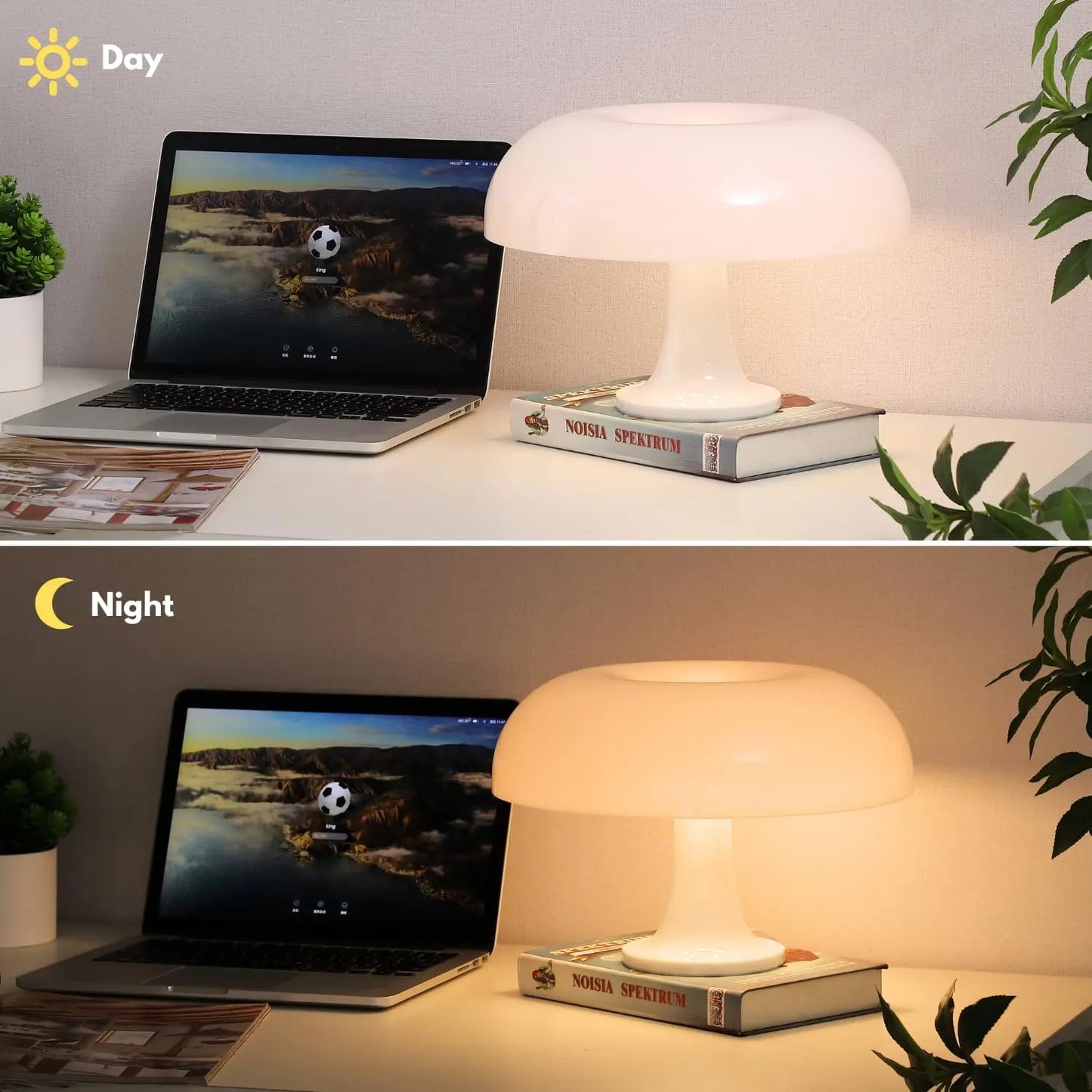 Mushroom Lamp Modern Desk Lighting For Bedroom And Living Room