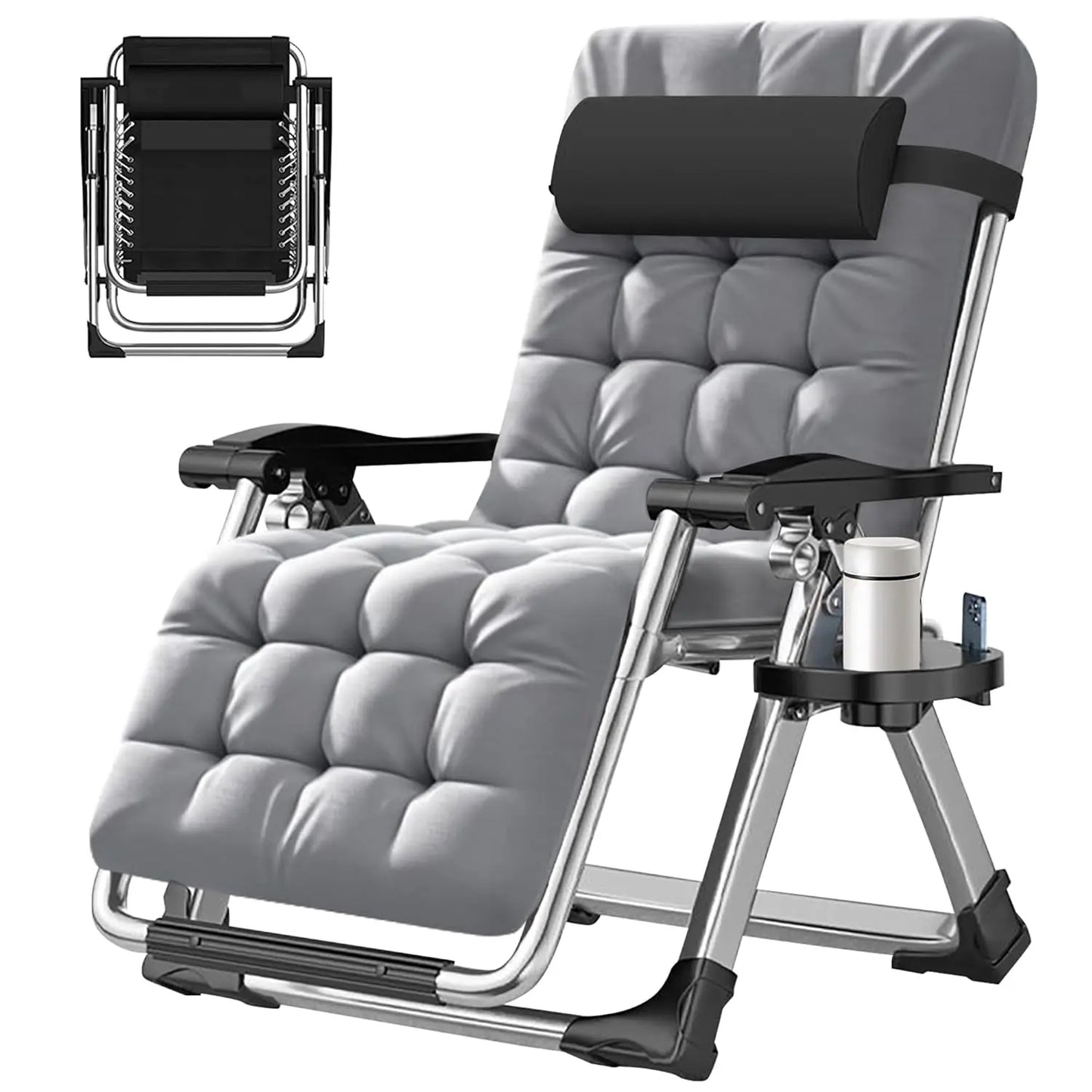 Zero Gravity Outdoor Folding Lounge Chair Premium Recliner Patio Chair