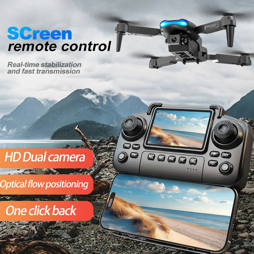 ZNLYRION Quad Drone 4K Dual Cameras Foldable FPV Beginner