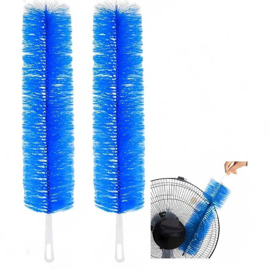 Fan Cleaner Brush Cobweb Duster Microfiber Ceiling Curtains 2 Pack