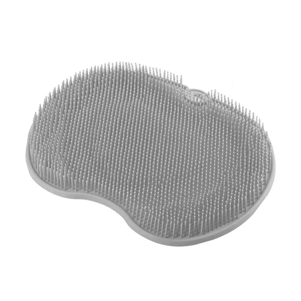 New Exfoliating Shower Massage Scraper Bathroom Non-slip Bath Mat Back Massage Brush Silicone Foot Wash Cleaning Bathing Tool