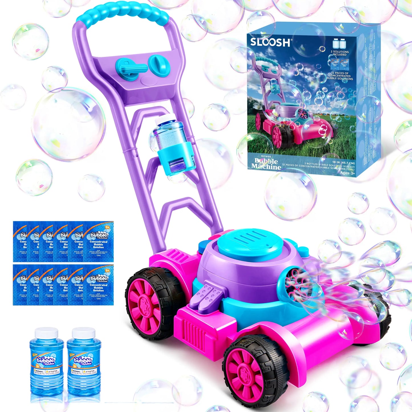 Joyfy Bubble Lawn Mower Bubble Machine For Kids Outdoor Toy
