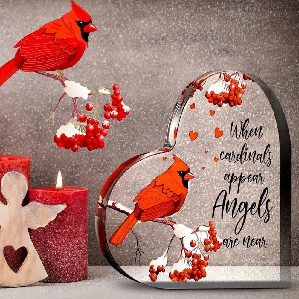 Memorial Cardinal Figurine Sympathy Gift Christmas Remembrance Decor