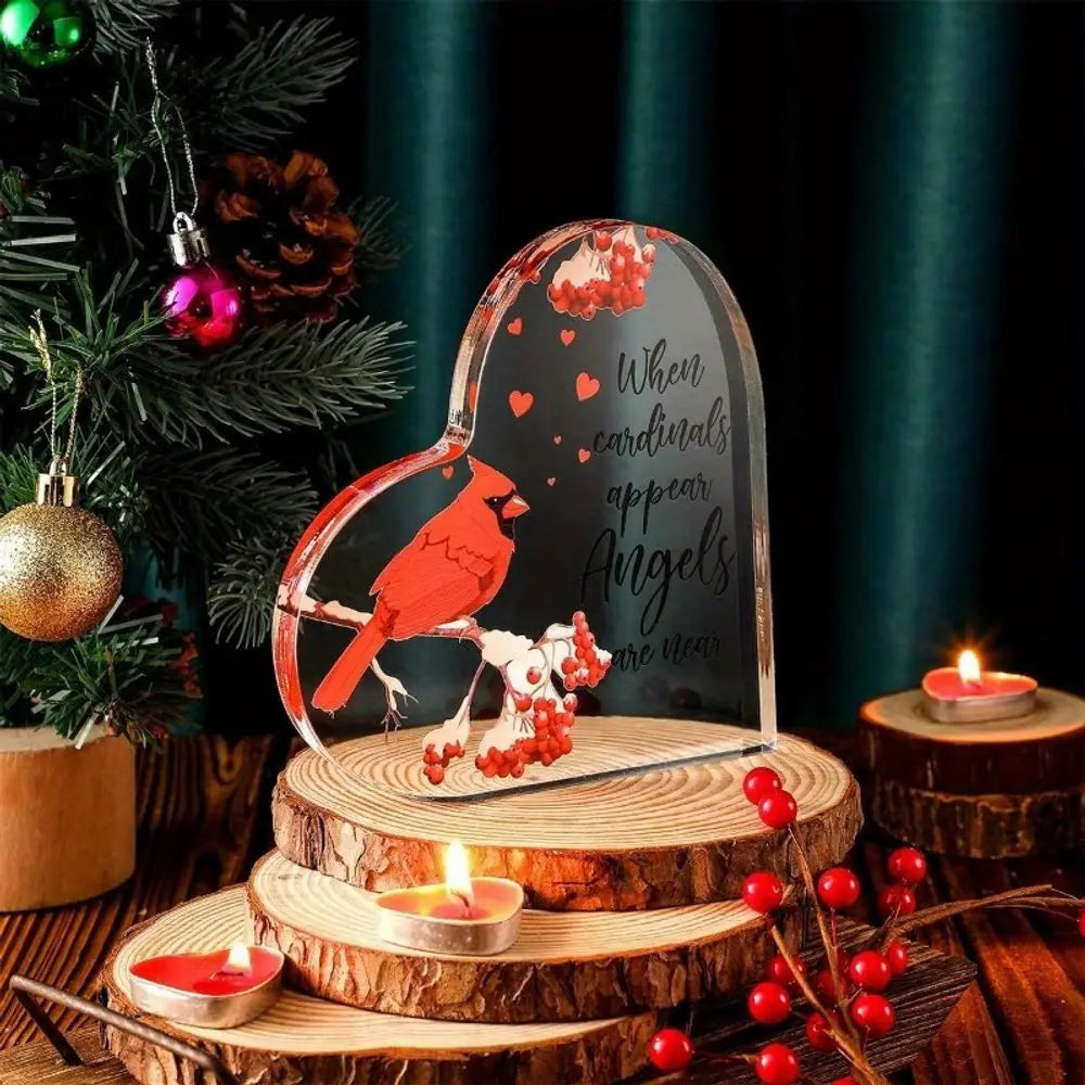Memorial Cardinal Figurine Sympathy Gift Christmas Remembrance Decor