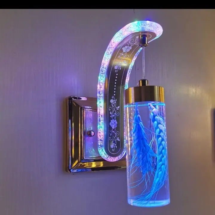 Trendy Acrylic Wall Lamp Floral Design Sconce For Home Decor