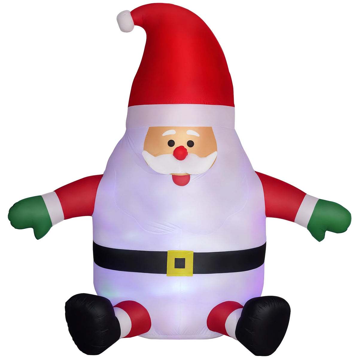 Outsunny Inflatable Christmas Santa Claus With Rotating Magic Ball Light