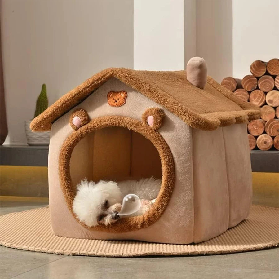 Foldable Pet House For Small Dogs And Cats Removable Washable