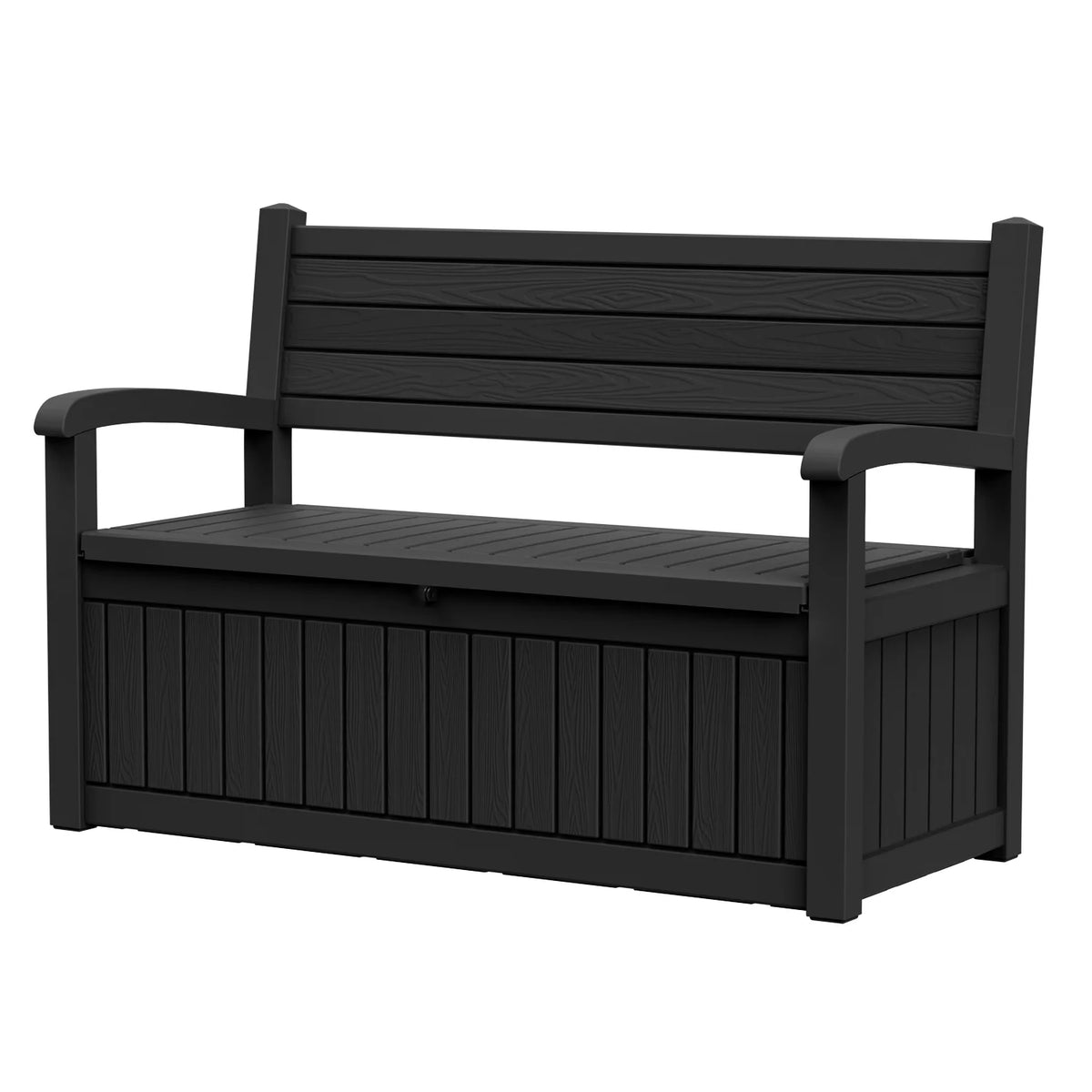 Plastic Weather Resistant Outdoor Patio Storage Bench For Garden