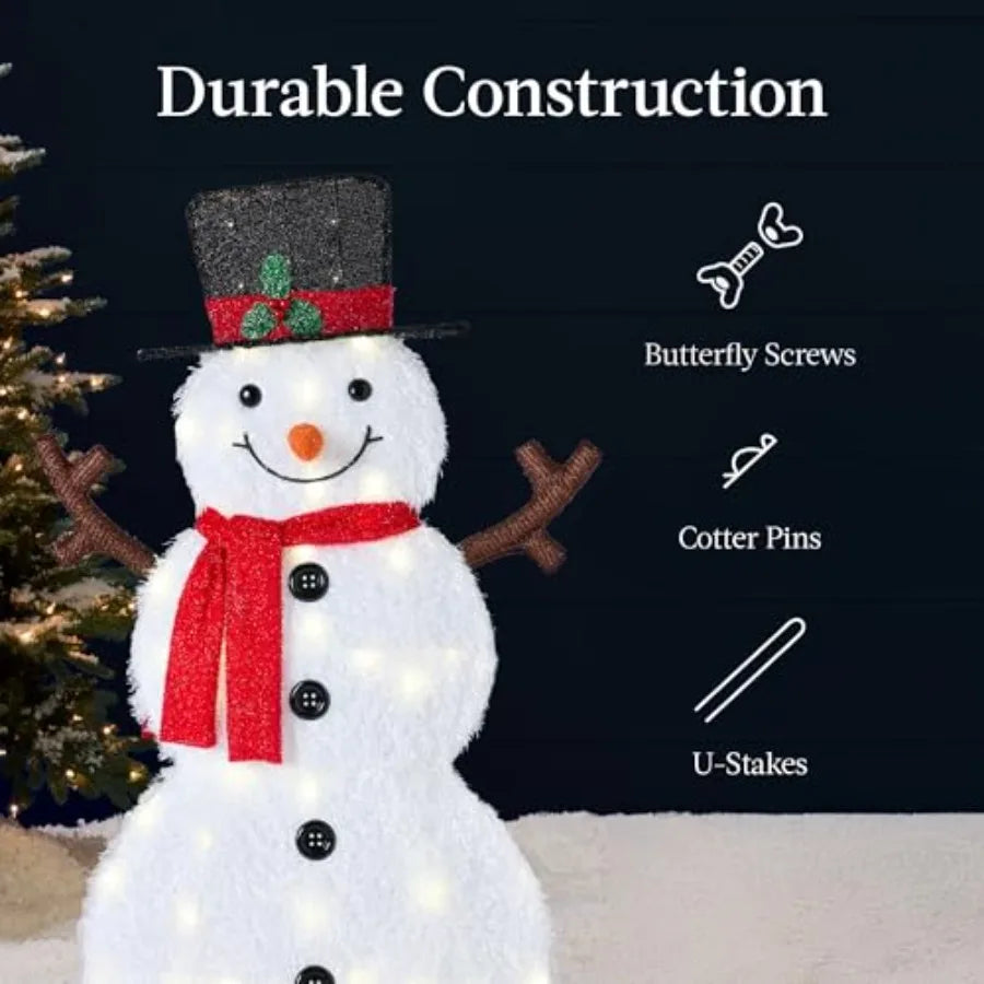 Lighted Snowman Family Christmas Decoration