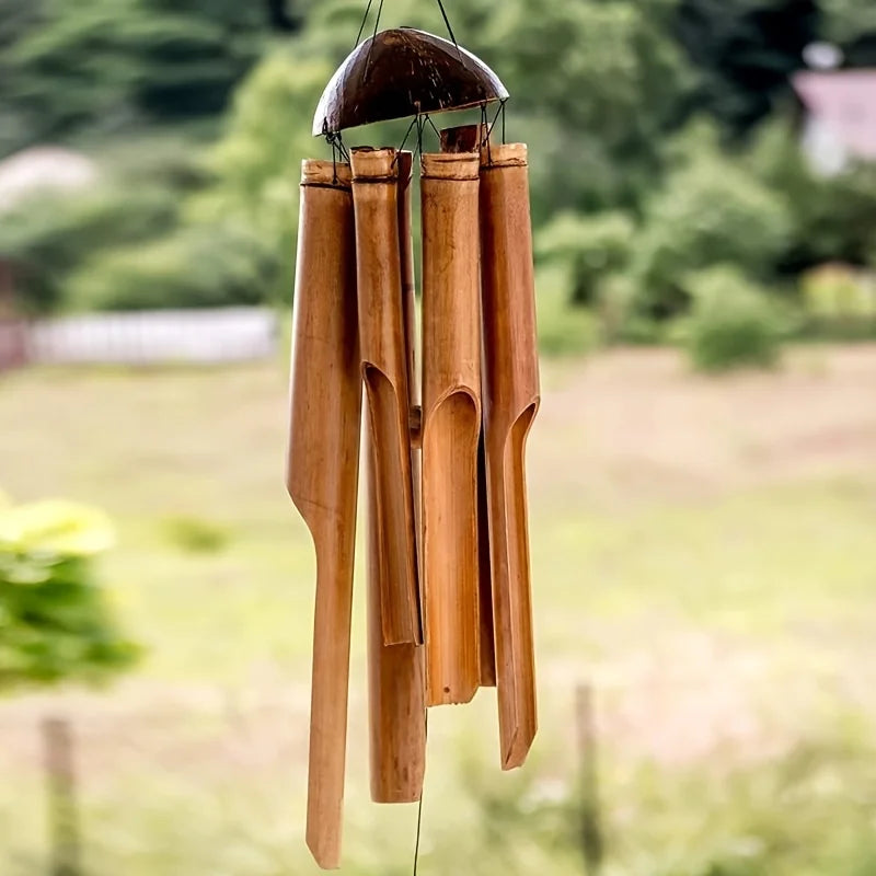 Bamboo Garden Wind Chimes For Outdoor Fall Festive Decor