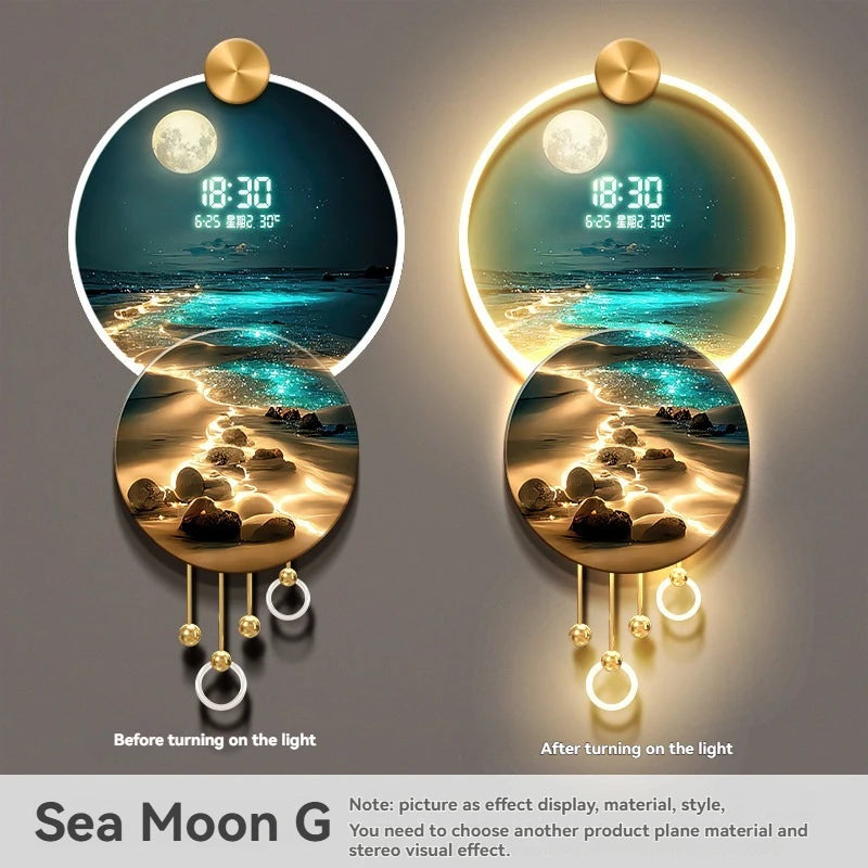 JIAYOOR Wave Entrance LED Decorative Wall Mural Light