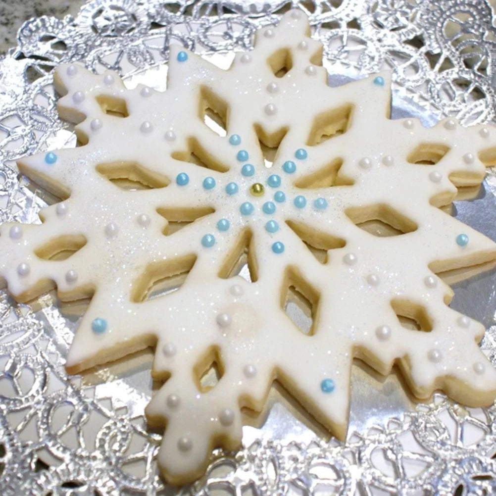 Stainless Steel 3D Snowflake Cake Mold For Baking And Pastry