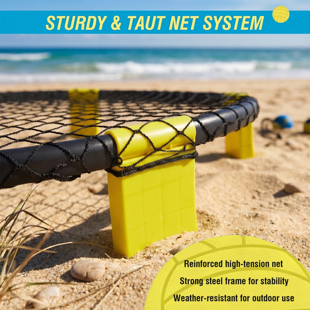 Outdoor Roundnet Game Set With Net And Portable Carry Bag
