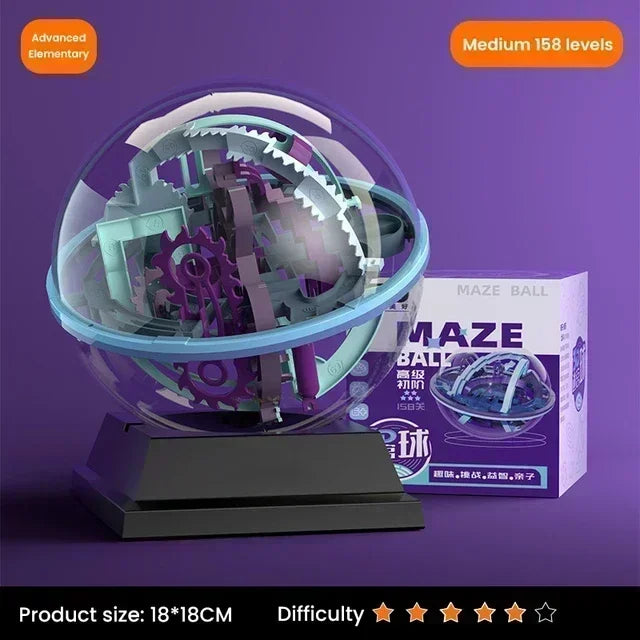 3D Puzzle Ball Maze Toy For Children Labyrinth Challenge Game