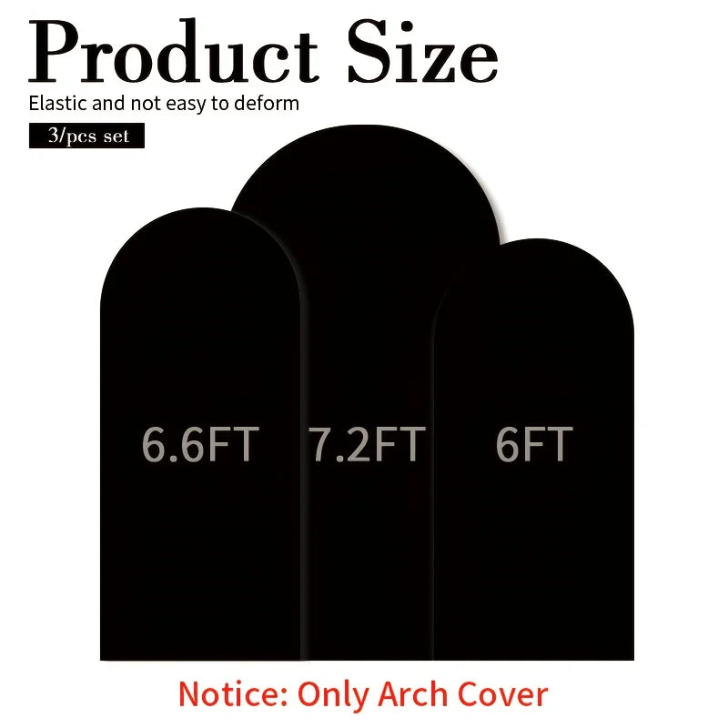Three Piece Elastic Fabric Backdrop Covers For Birthday And Wedding