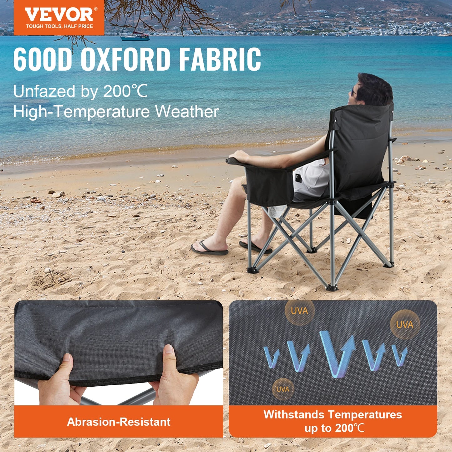 SucceBuy Outdoor Camping Chair Ultralight Folding Seat for Travel