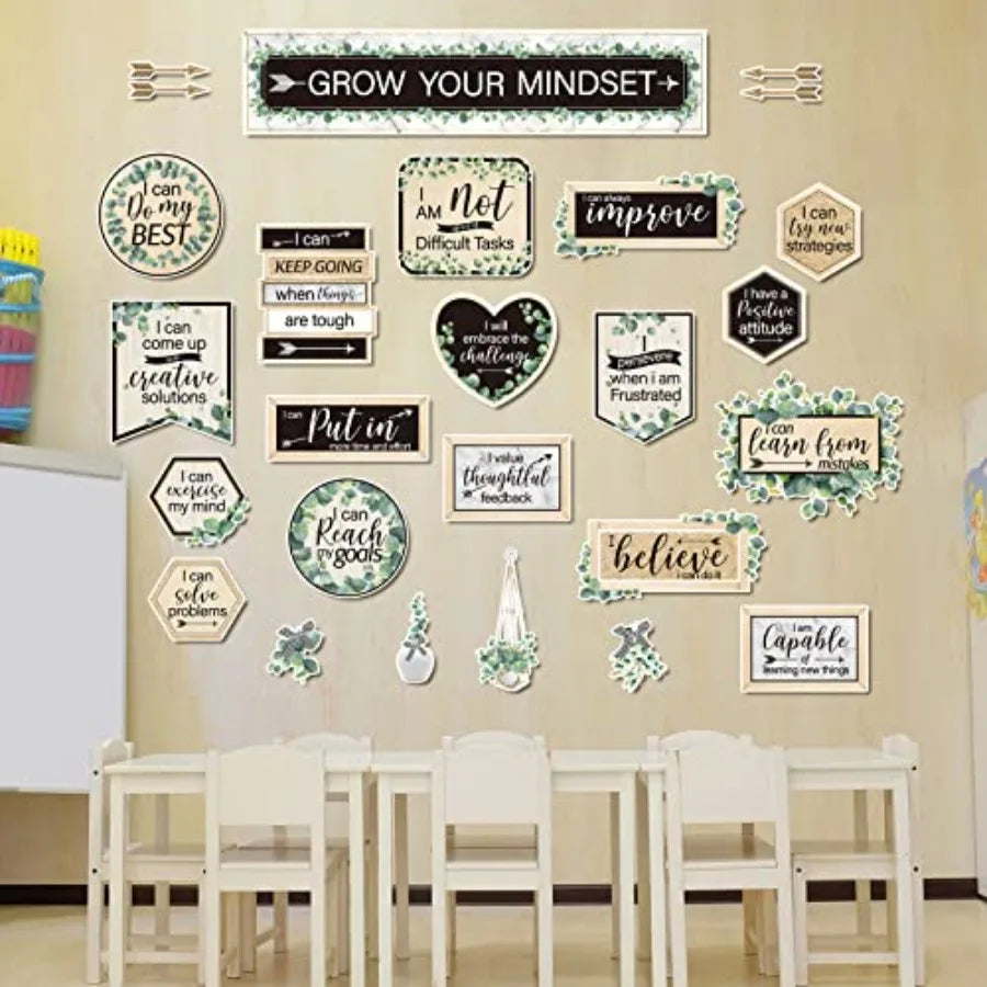 Growth Mindset Posters 26 Pieces Set For Middle And High School Class