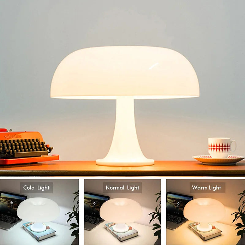 Mushroom Lamp Modern Desk Lighting For Bedroom And Living Room