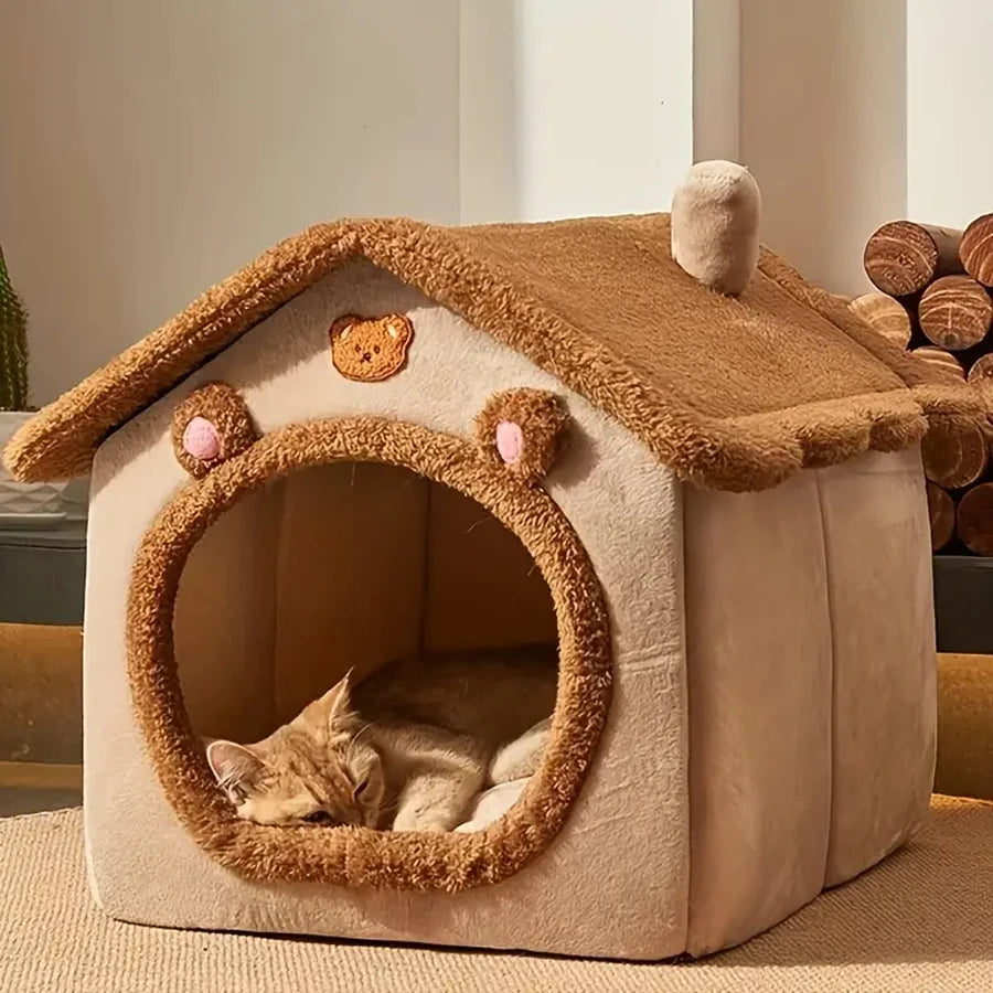 Foldable Pet House For Small Dogs And Cats Removable Washable