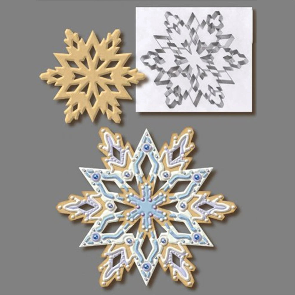 Stainless Steel 3D Snowflake Cake Mold For Baking And Pastry