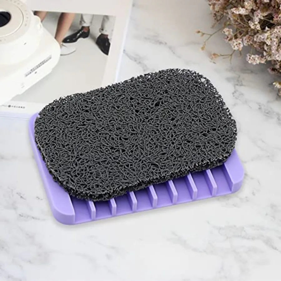 Soap Saver Pads Non Slip Self Draining Soap Holder Kit