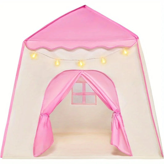 Joyfy Princess Castle Tent With LED Star Lights Playhouse