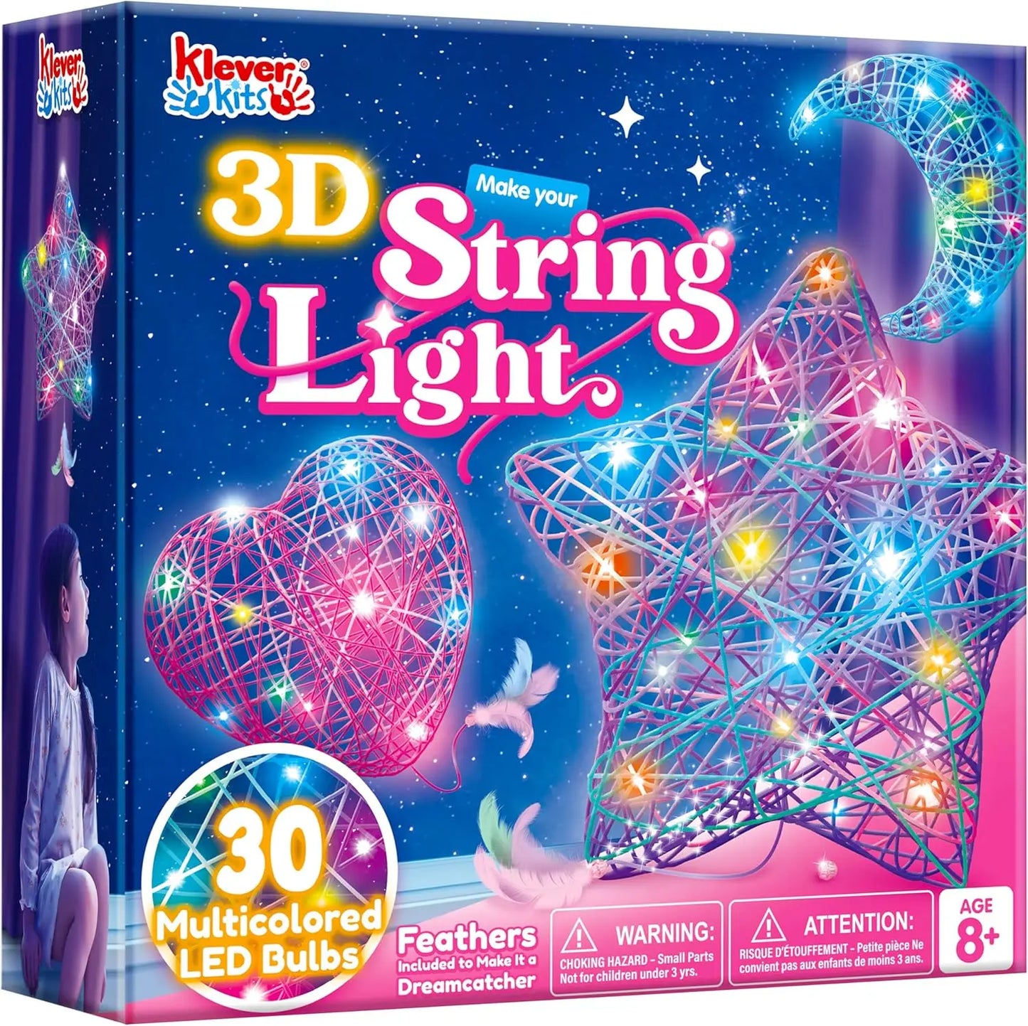Joyfy 3D String Art Kit Light Up LED Balloons Craft Set