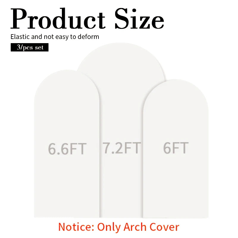 Three Piece Elastic Fabric Backdrop Covers For Birthday And Wedding