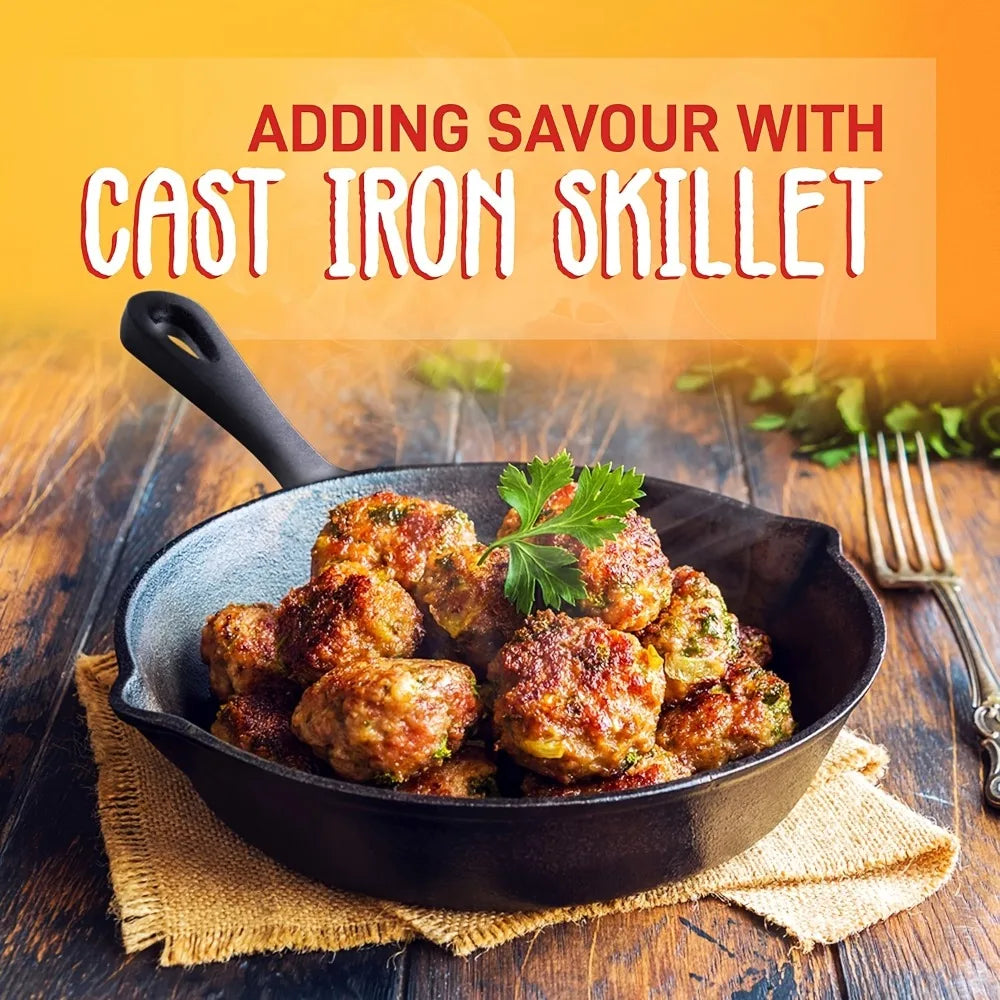 AEDG 3 Piece Cast Iron Skillet Set