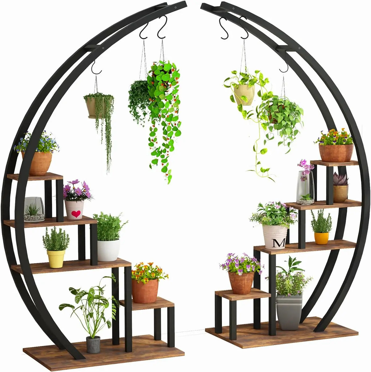 Twister.CK 5 Tier Metal Plant Stand For Home Garden Rack