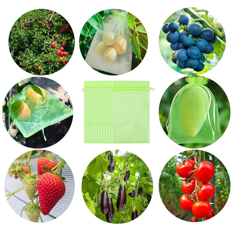 Fruit Protection Bags Anti Bird Mesh Netting Garden Plants