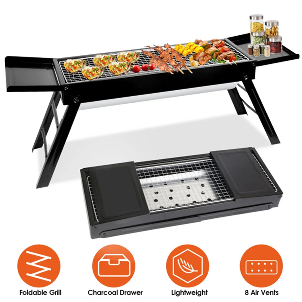 Portable Foldable BBQ Grill Outdoor Camping Hibachi Kabob