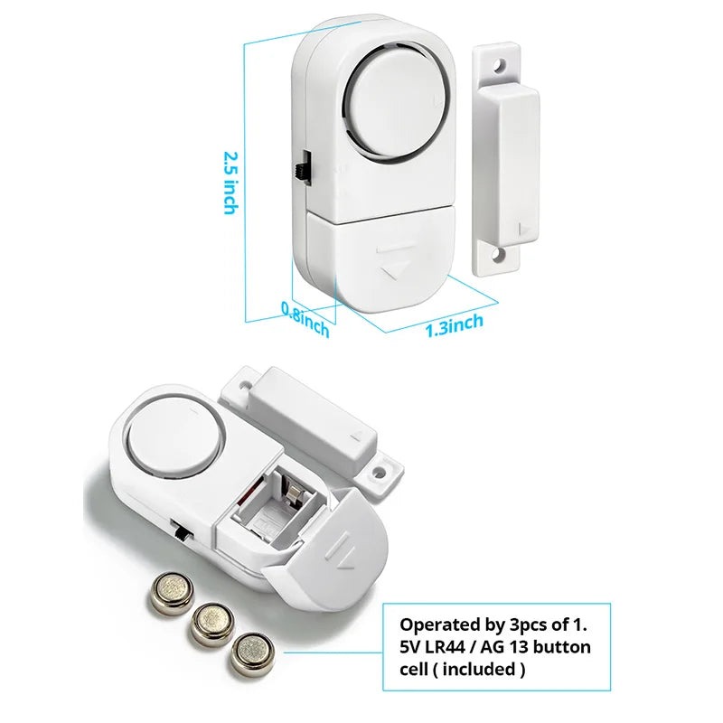 KERUI Battery Independent Window Door Sensor With 90dB Wireless Alarm